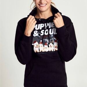 Rare Soulcycle x Puppies Christmas edition hoodie NWOT